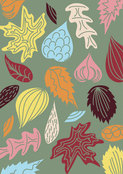 Mosa&iuml;que de feuilles color&eacute;es d'automne
